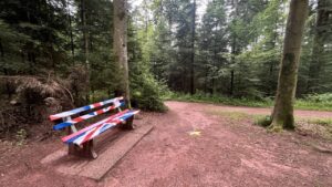 Coole Bänke im Wald