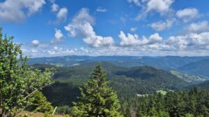 Ausblick Belchen Rictung Feldberg