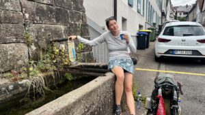 Wasser tanken für den Abend