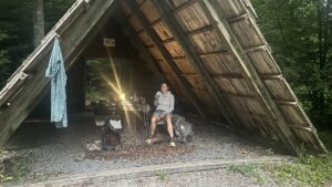 Nachtlager Tipi-Hütte